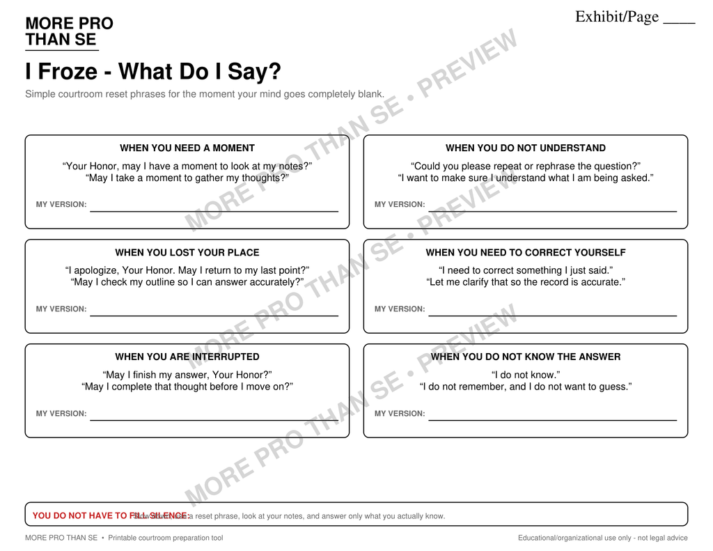 Watermarked I Froze What Do I Say worksheet preview from Bundle 4
