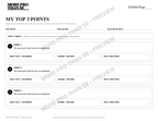 Watermarked My Top 3 Points worksheet preview from Hearing Day