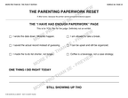 Watermarked Parenting Paperwork Reset bonus page preview from Bundle 8 Fuck It Edition