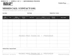 Watermarked Missed Call / Contact Log preview