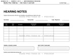 Bundle 3 watermarked Hearing Notes preview