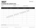 Preview of Logs & Trackers worksheet with one light More PRO Than Se watermark