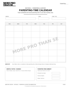 Parenting & Custody sample preview, one subtle More PRO Than Se watermark