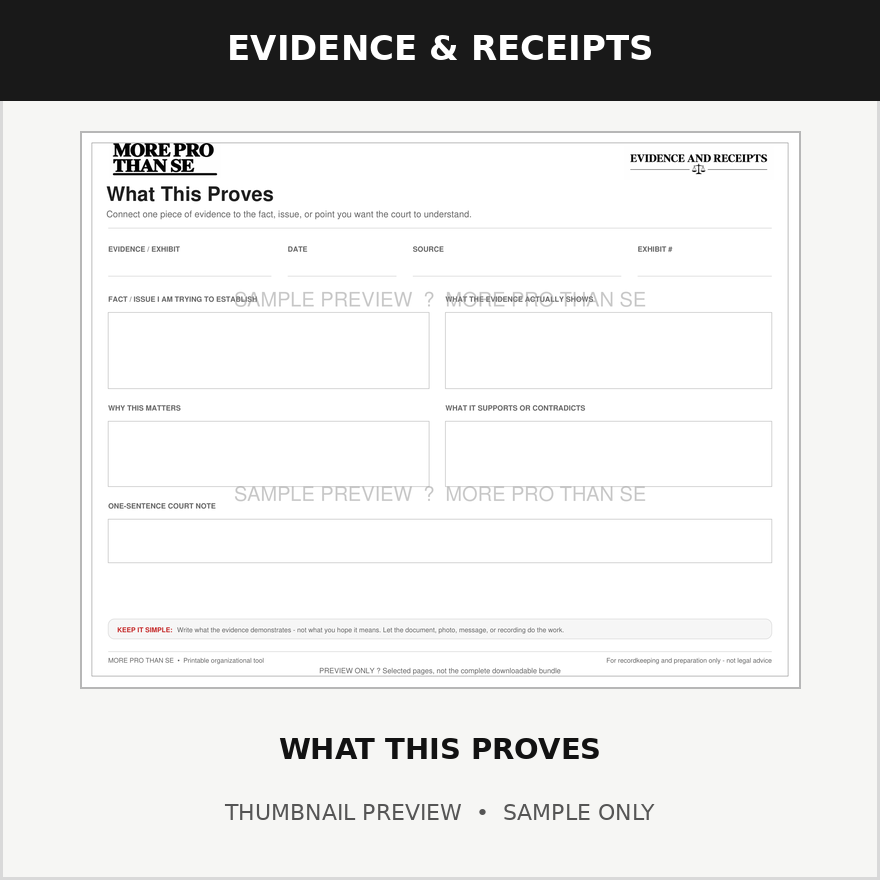 What This Proves — watermarked sample thumbnail