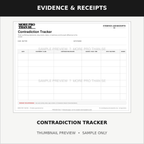 Contradiction Tracker — watermarked sample thumbnail