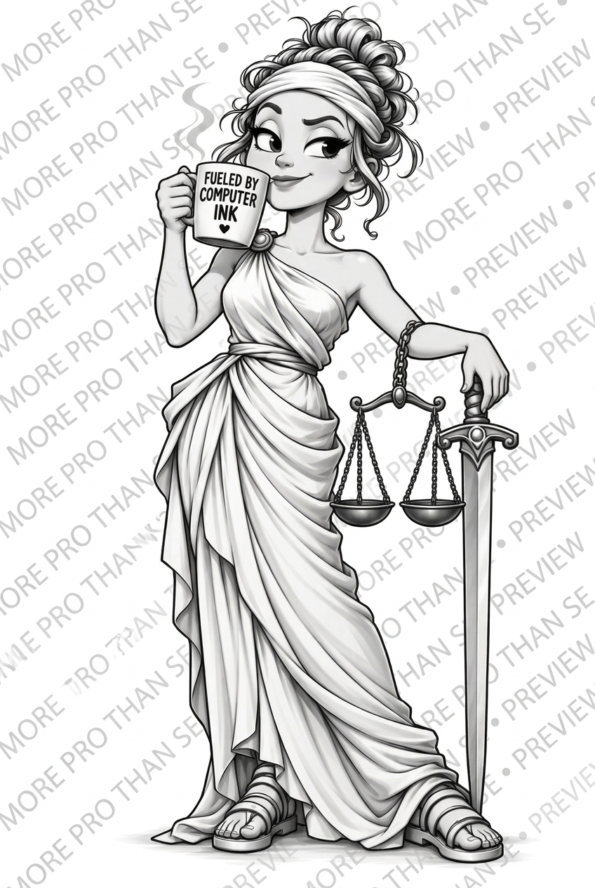 Watermarked Lady Justice coffee preview
